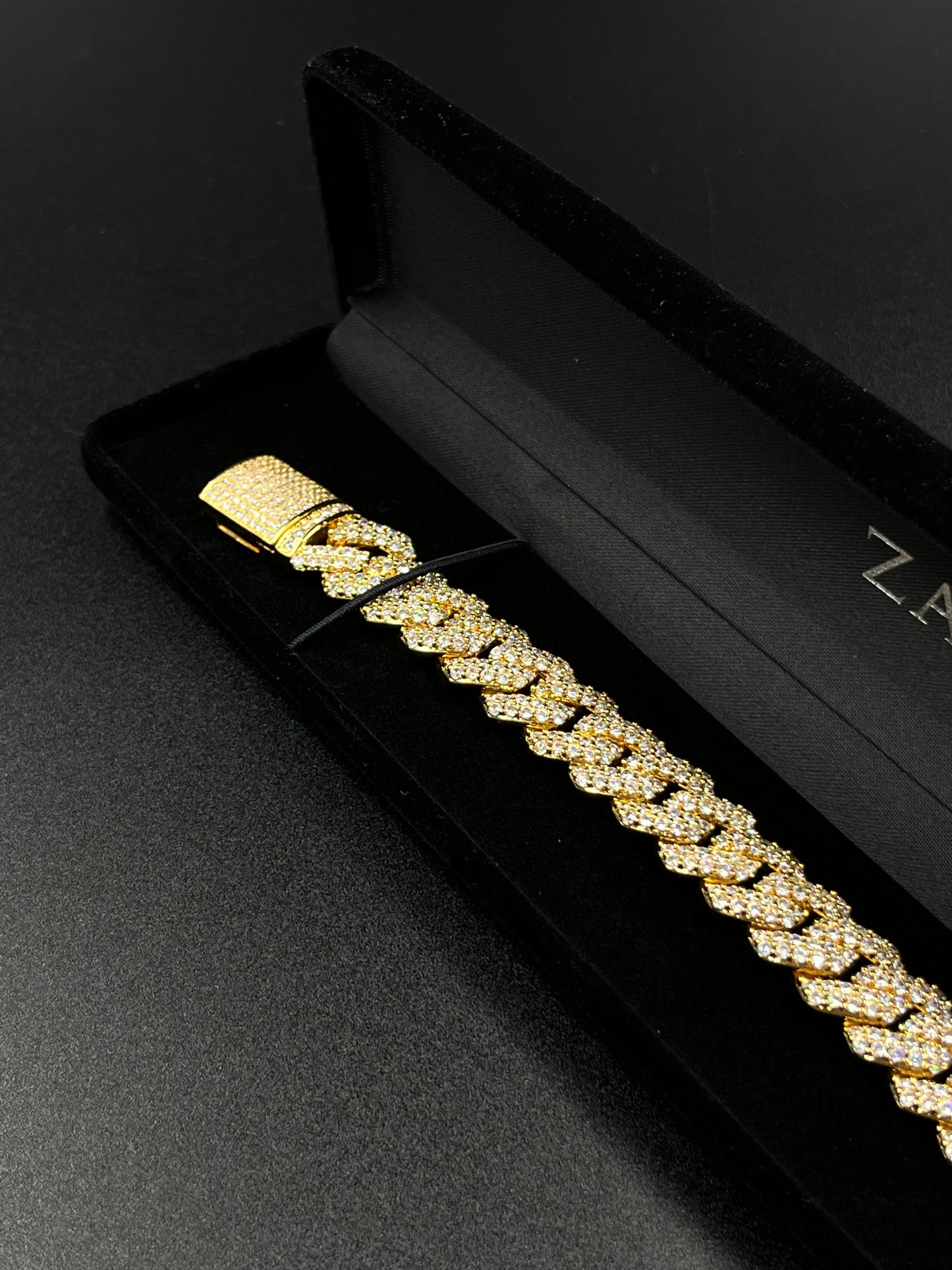 Bracelet à maillions cubains 14mm