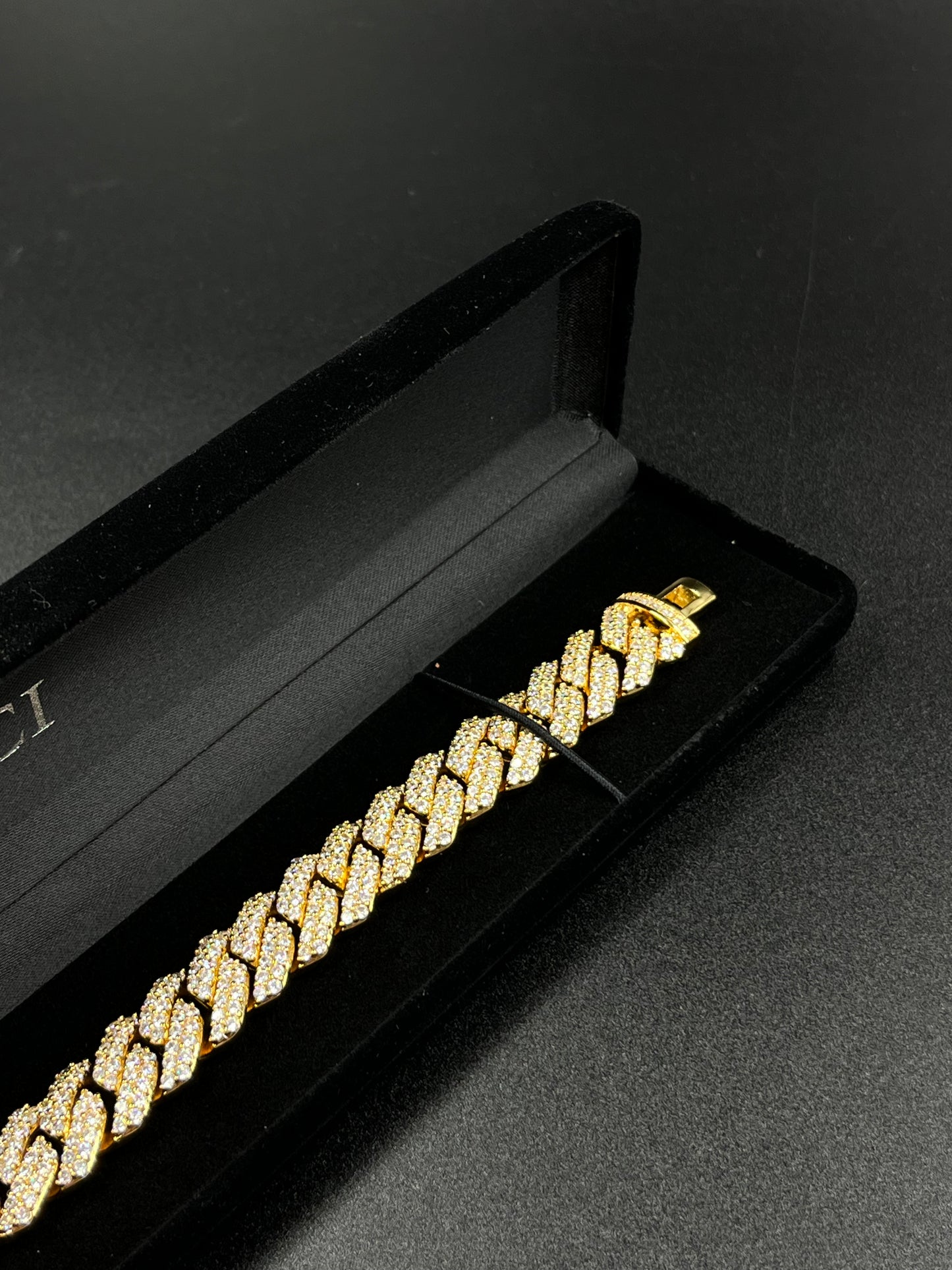 Bracelet à maillions cubains 14mm