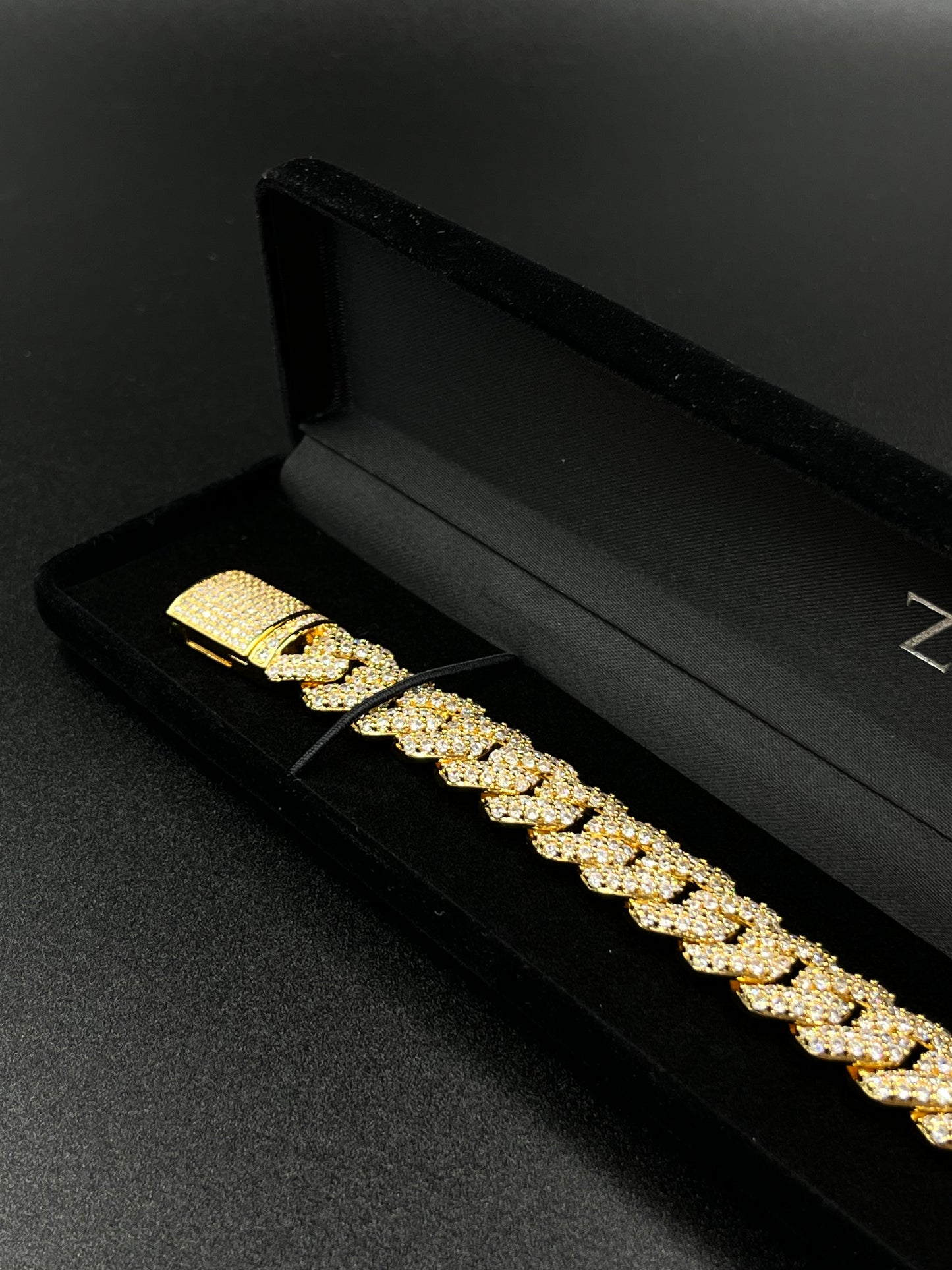 Bracelet à maillions cubains 14mm