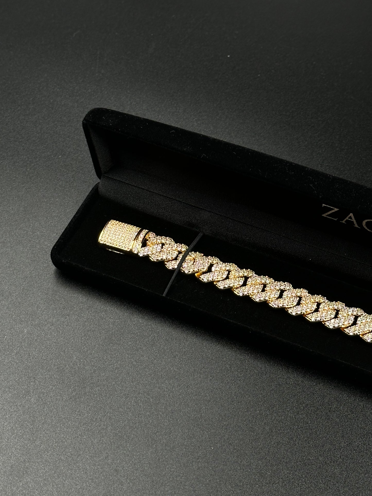 Bracelet à maillions cubains 14mm