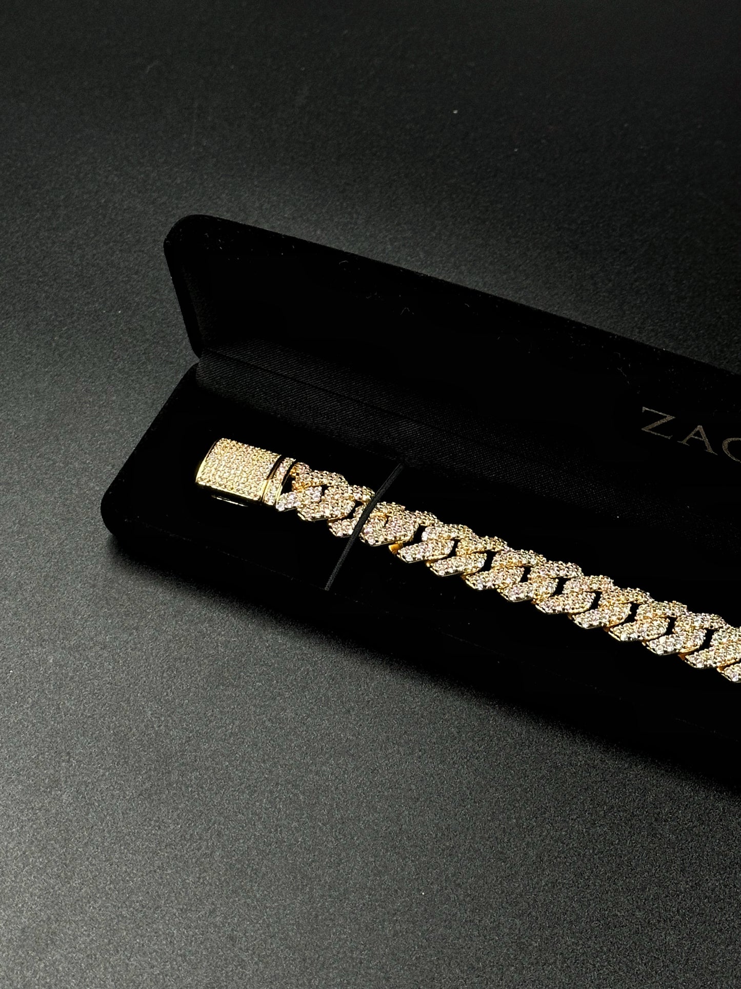 Bracelet à maillions cubains 14mm