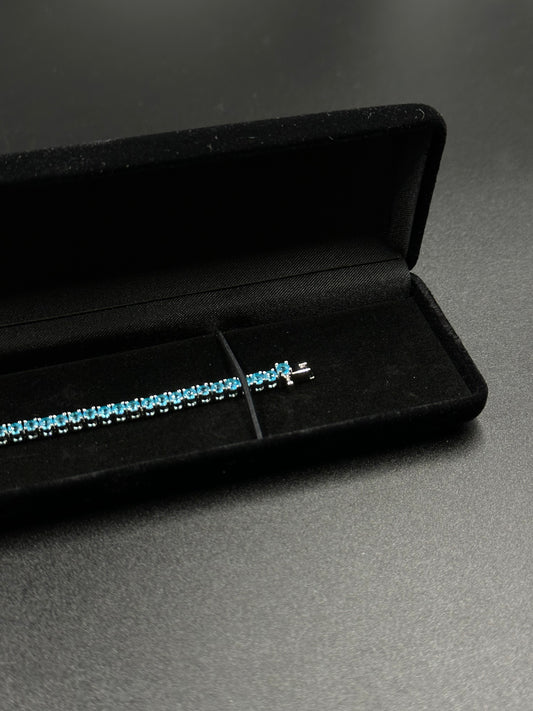 Bracelet tennis 3mm blue