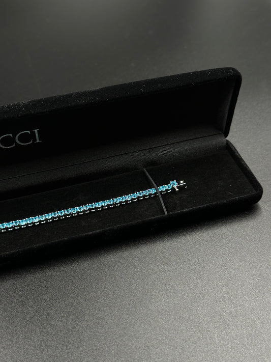 Bracelet tennis 3mm blue