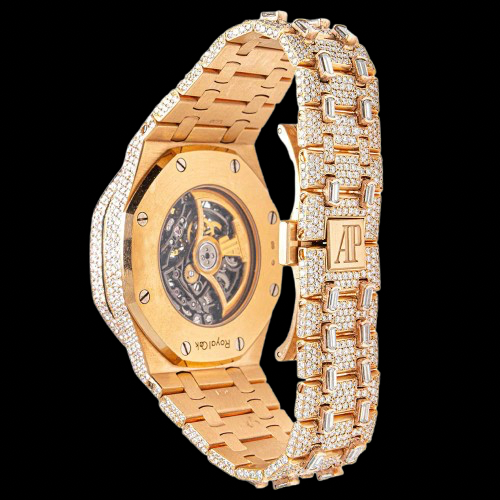 Audemars Piguet Royal Oak Skeleton Fully Iced Out
